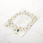 Invitation En Aluminium Daisy White Floral Graduation Party (Rotation)
