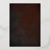 Invitation En Aluminium Dark Moody Bold Floral Marsala Mariage (Verso)