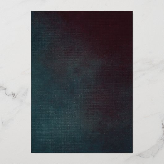 Invitation En Aluminium Dark Moody Bold Floral Marsala Mariage Foil Invita (Verso)