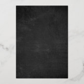 Invitation En Aluminium Dark Moody Bold Flower Mariage Foil Invitatiatiati (Verso)