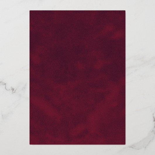 Invitation En Aluminium Dark Moody Floral Élégant Mariage Enregistrer La D (Verso)