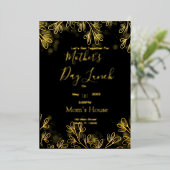 Invitation En Aluminium Déjeuner de la Fête des mères (Debout devant)