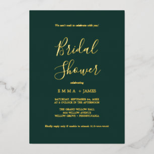Invitation En Aluminium Délicate gris argenté pour Baby Shower 