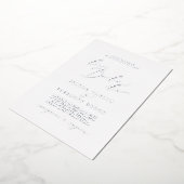 Invitation En Aluminium Délicate huile d'argent La Boda De Mariage (Rotation)