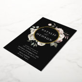 Invitation En Aluminium Delicate Winter Floral Frame Wedding (Rotation)
