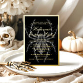 Invitation En Aluminium Déplaisant Spider Halloween Costume Party Gold