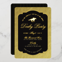 Derby Équestre Moderne de Course Hippique Noir et