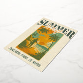 Invitation En Aluminium Dérive tropicale estivale (Rotation)