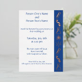 Invitation En Aluminium Des forces attractives dans l'Invitation de Blue F (Debout devant)