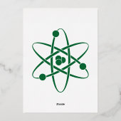 Invitation En Aluminium Des forces attrayantes dans l'invitation à la fiol (Verso)