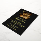 Invitation En Aluminium Design Mariage d'or (Rotation)