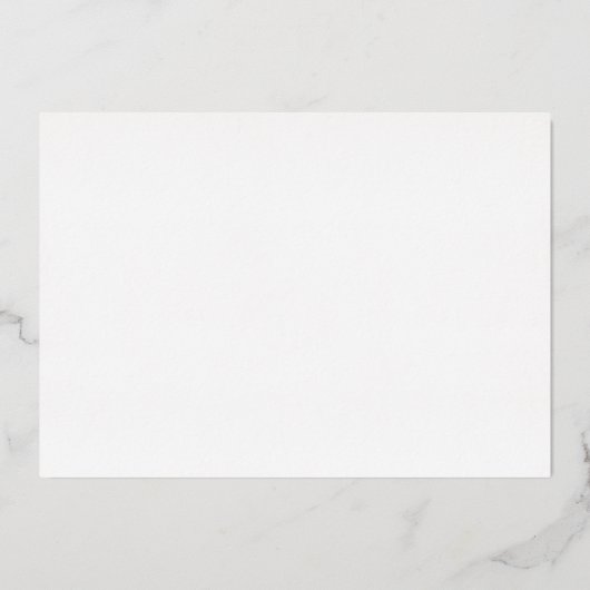 Invitation En Aluminium Design moderne Script mariage Enregistrer la date (Verso)