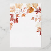 Invitation En Aluminium Deux Coeurs Modernes Tombent Dans La Fête des mari (Verso)