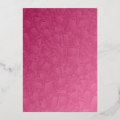 Invitation En Aluminium Diamants roses doux 16 (Verso)