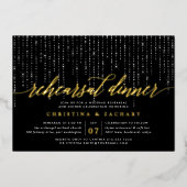 Invitation En Aluminium Dîner de répétition (Recto)