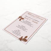 Invitation En Aluminium Dîner De Répétition De Fleurs De Tulipes (Rotation)