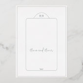 Invitation En Aluminium Dîner de répétition des petites fleurs (Verso)