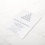 Invitation En Aluminium Dîner de répétition élégant Rose Rose Champagne To (Rotation)