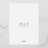 Invitation En Aluminium Dîner de répétition élégant Rose Rose Champagne To (Verso)