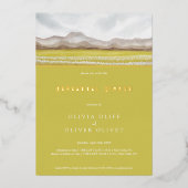 Invitation En Aluminium Dîner de répétition Prairies en fleurs (Recto)