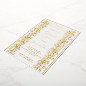 Invitation En Aluminium Dîner de répétition rose Magnolia (Rotation)