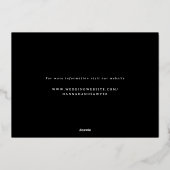 Invitation En Aluminium Dîner De Répétition Rose Orange Florals (Verso)