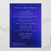 Invitation En Aluminium Dîner d'unité démocratique 2025 Collecte de fonds  (Verso)