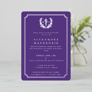 Invitation En Aluminium Diplôme de docteur en médecine Asclepius + Laurier