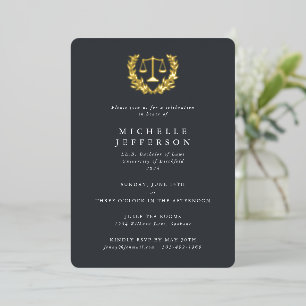 Invitation En Aluminium Diplômé de la faculté de droit/Qualifications juri