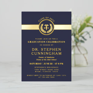 Invitation En Aluminium Diplômé de la faculté de médecine moderne MD