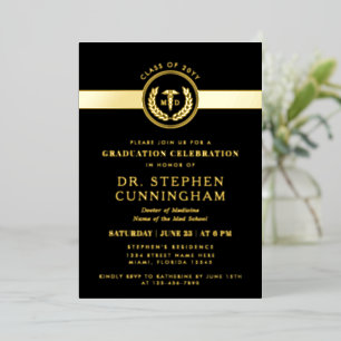 Invitation En Aluminium Diplômé de l'école de médecine moderne MD Doctor o