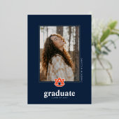 Invitation En Aluminium Diplômé de l'Université d'Auburn – Tigers d'Auburn (Debout devant)