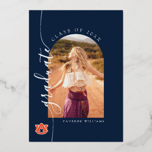 Invitation En Aluminium Diplômé de l'Université d'Auburn – Tigres d'Auburn