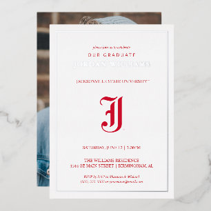 Invitation En Aluminium Diplômé de l'Université d'État de Jacksonville