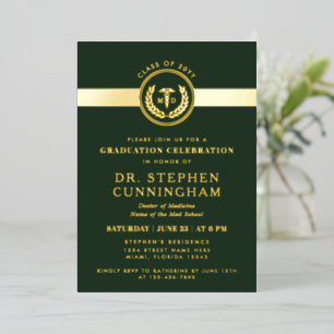 Invitation En Aluminium Diplômé de médecine moderne MD Diplôme de médecine