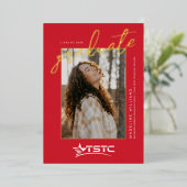 Invitation En Aluminium Diplômé de Texas State Technical College (Debout devant)