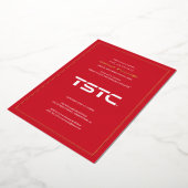 Invitation En Aluminium Diplômé de Texas State Technical College (Rotation)