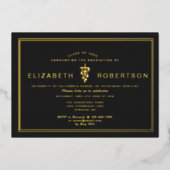 Invitation En Aluminium Diplôme d'études vétérinaires (Recto)