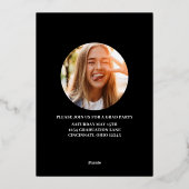 Invitation En Aluminium Diplôme Gold Script Multi-Modèle photo (Verso)