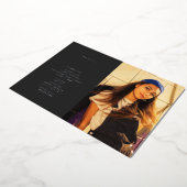 Invitation En Aluminium Diplôme Ligne photo Art Grey (Rotation)