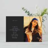 Invitation En Aluminium Diplôme Ligne photo Art Grey (Debout devant)