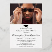 Invitation En Aluminium Diplôme photo avant/arrière du script libre (Verso)
