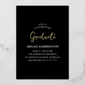 Invitation En Aluminium Diplôme photo moderne (Verso)