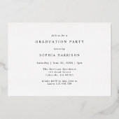 Invitation En Aluminium Diplôme Script 3 Photos Graduation (Verso)