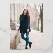 Invitation En Aluminium Diplôme simple (Verso)