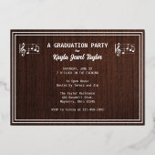 Invitation En Aluminium Diplômé vintage (Verso)