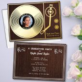 Invitation En Aluminium Diplômé vintage