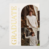 Invitation En Aluminium DIPLÔMÉE HEADLINE - photo (Recto)