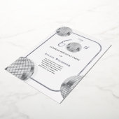 Invitation En Aluminium Disco Surprise 60e fête d'anniversaire (Rotation)