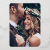 Invitation En Aluminium do-it-yourself Couleur Nous Avons Elopé Mariage Ré (Verso)